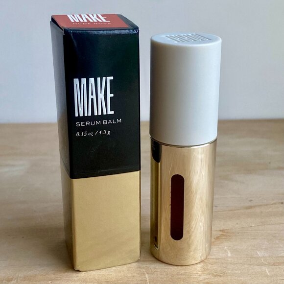 MAKE Serum Lip Balm, New in Box, Full size 0.15oz/4.3g, color Nude Nova. - Picture 1 of 10